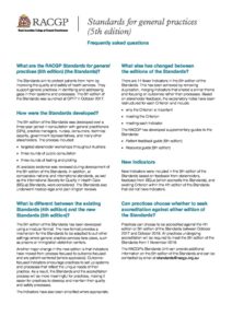 RACGP 5th Standards - frequently asked questions | South Western Sydney PHN