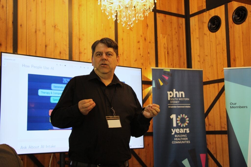 greg baker at agm showcase