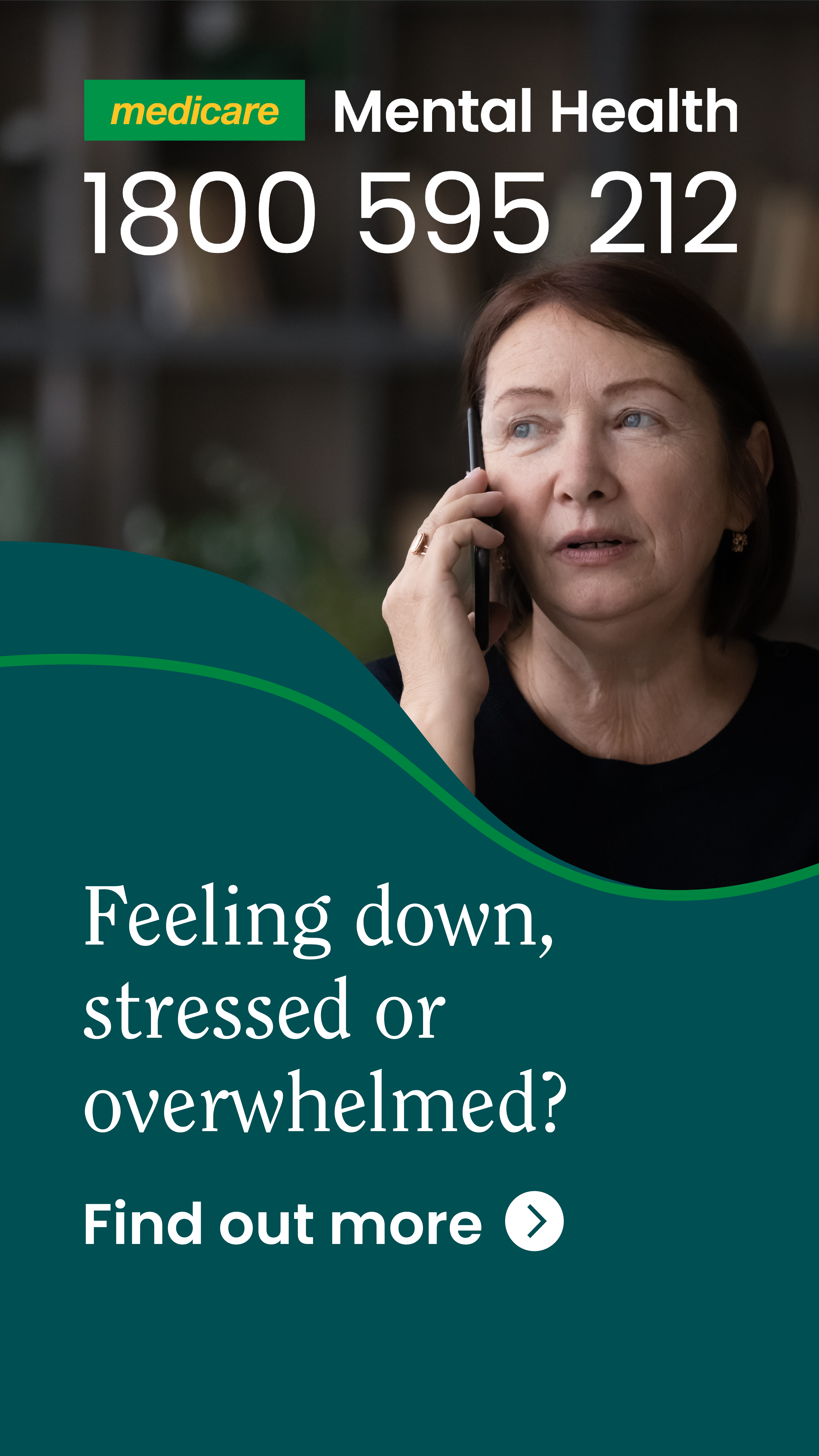 Medicare Mental Health portrail social tile