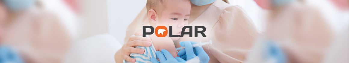 toddler being vaccinated