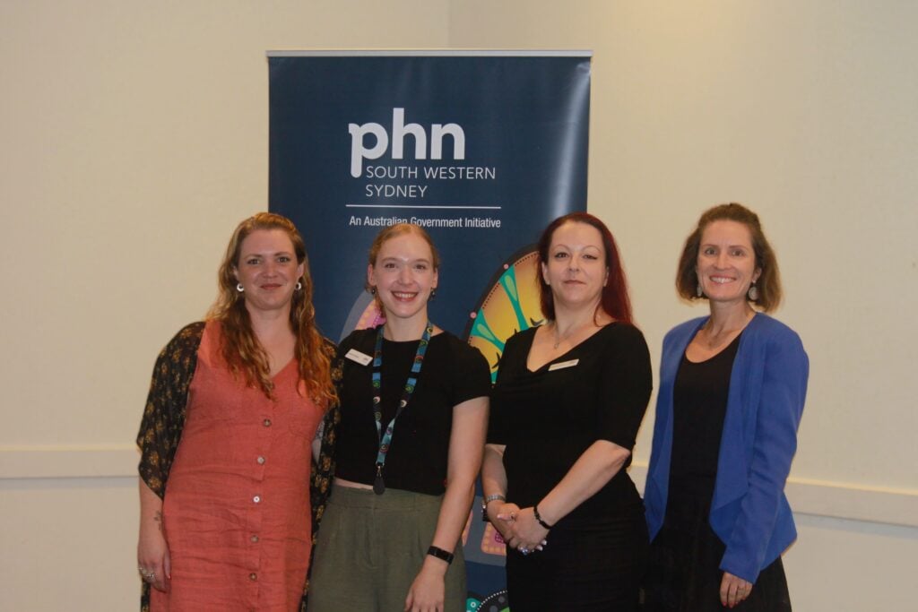 SWSPHN staff, Bianca Walsh, Hannah Reveley, Bessie Berberovic and
Christine Turner.
